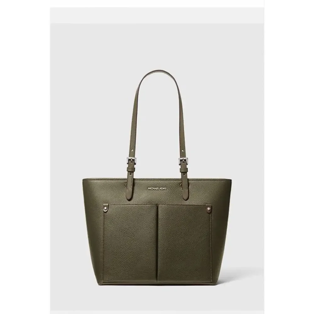 Women's Michael Kors Jet Set Travel Olive Green Tote Bag One Size
